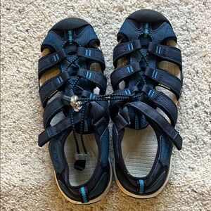 Kids Navy Blue Outdoor Sandals